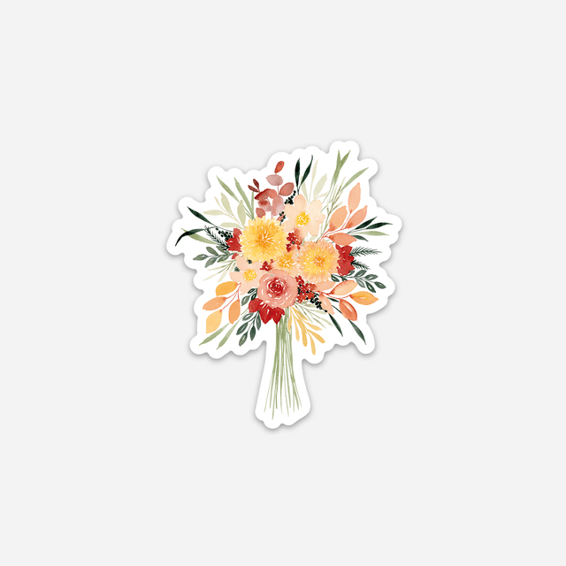 Sticker vinyle Bouquet d'automne