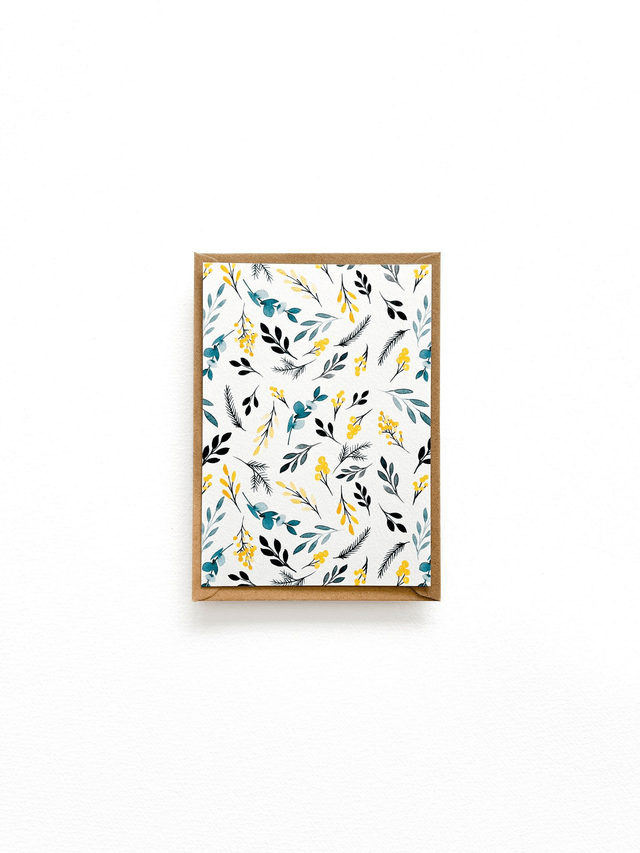 Carte postale aquarelle - Feuillages