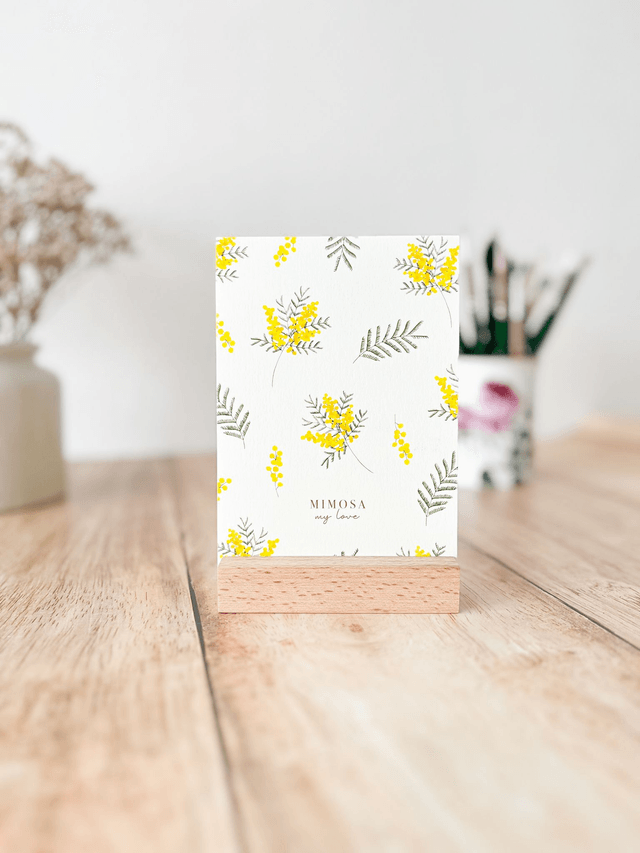 Porte photo/carte-postale en bois