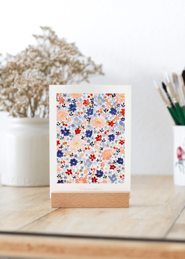 Porte photo/carte-postale en bois