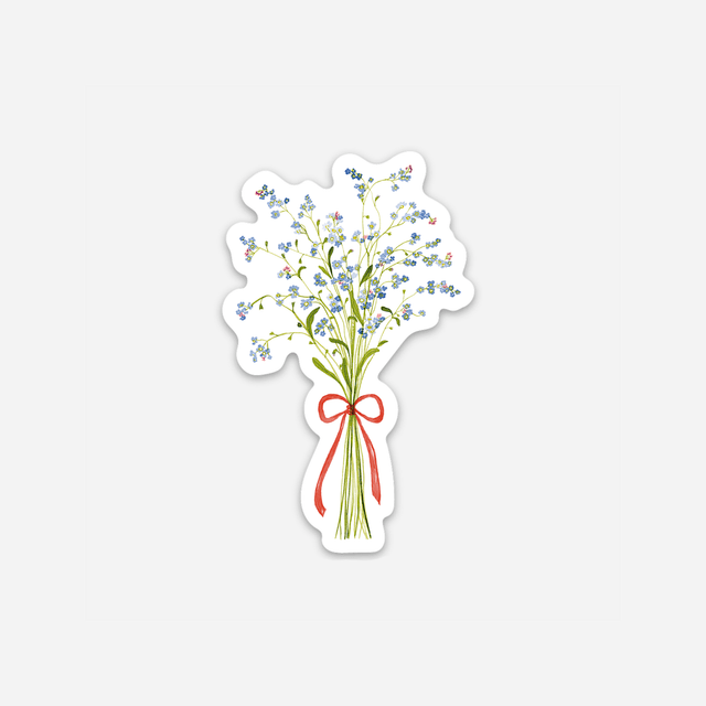 Sticker vinyle Bouquet de Myosotis