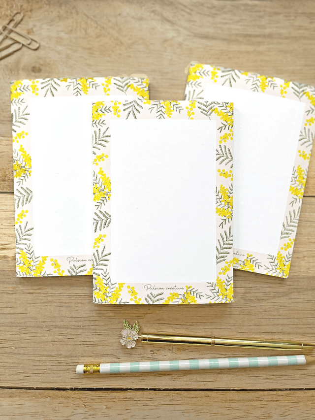 Bloc-notes A6 "MIMOSA" 