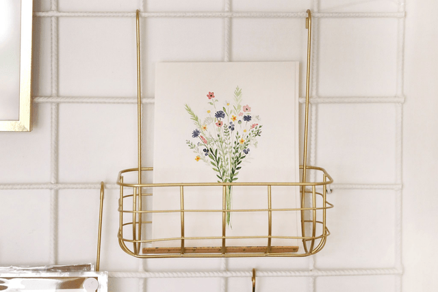 Affiche aquarelle A5 - Bouquet champêtre 