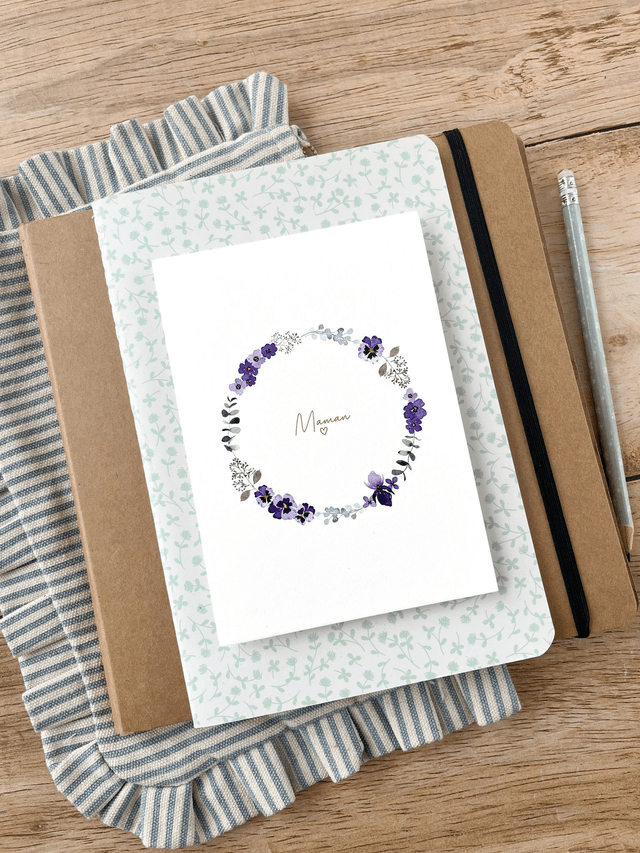 Carte postale aquarelle - Maman 
