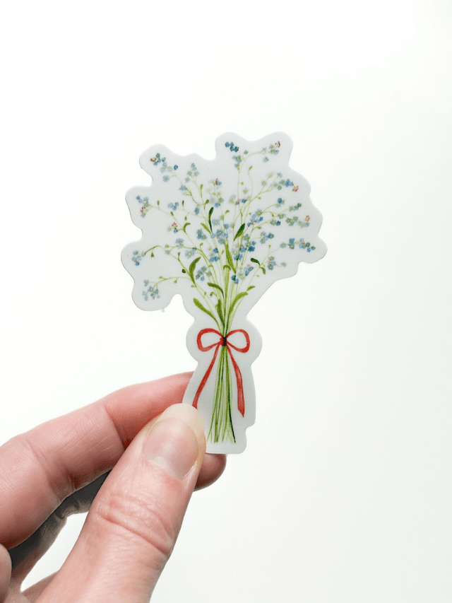Sticker vinyle Bouquet de Myosotis