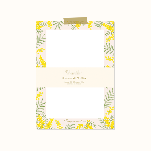 Bloc-notes A6 "MIMOSA" 