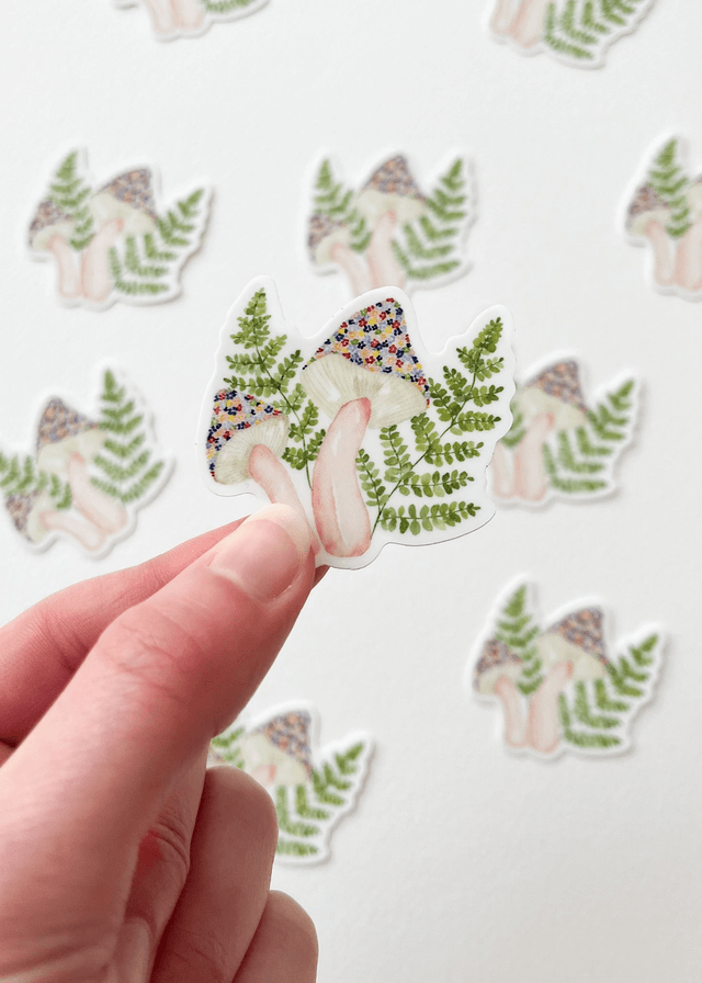 Sticker vinyle Champignons