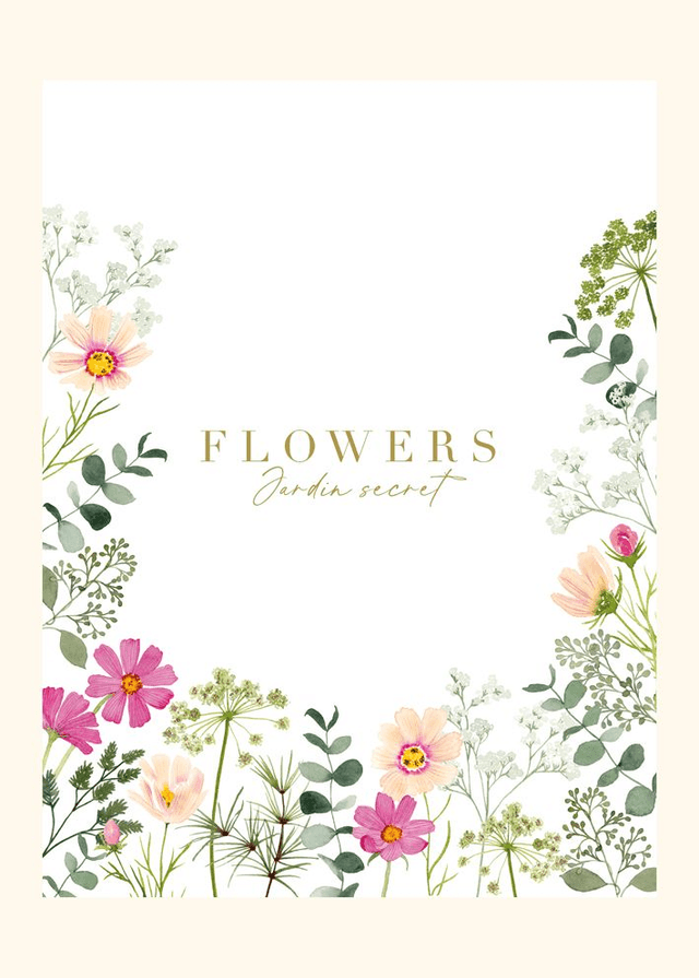 Affiche aquarelle 30x40 cm FLOWERS