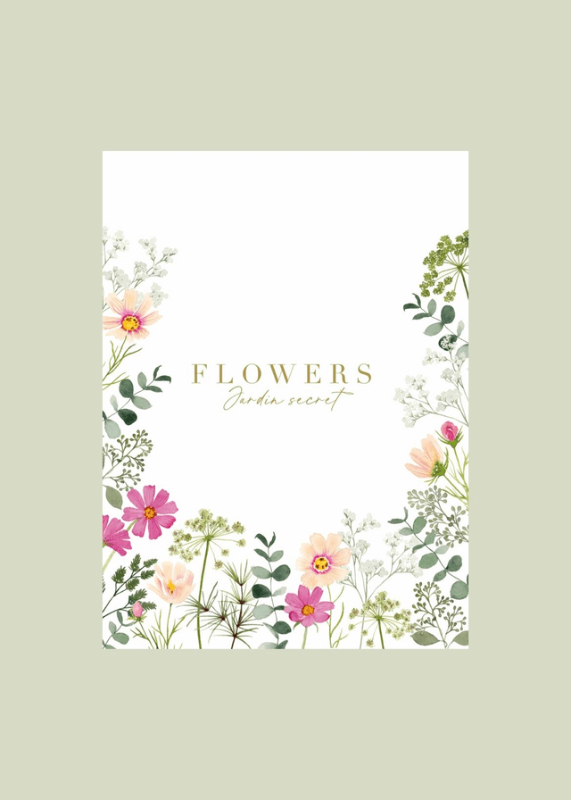 Affiche aquarelle 30x40 cm FLOWERS