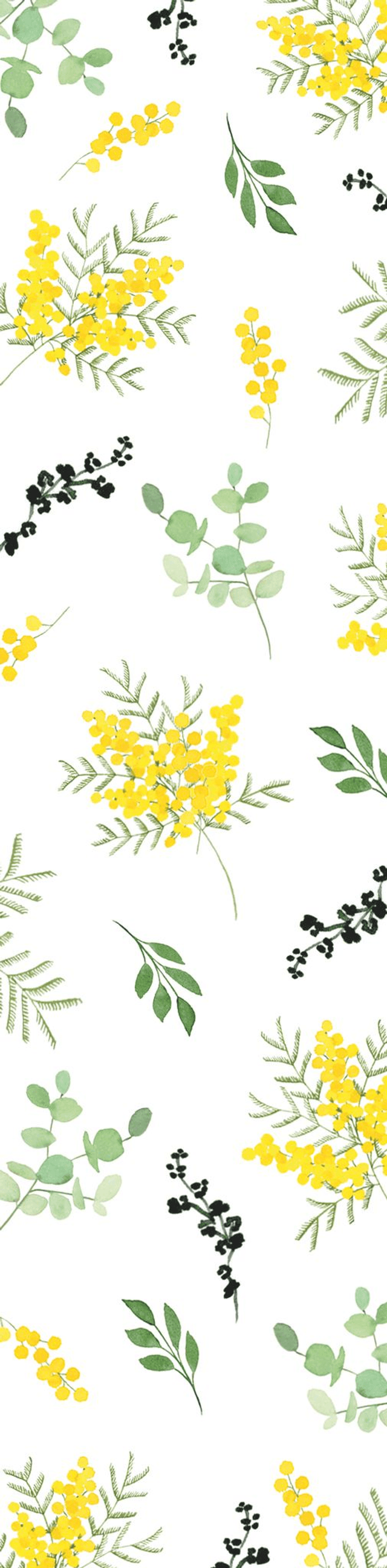 Marque-page aquarelle - Mimosa - 