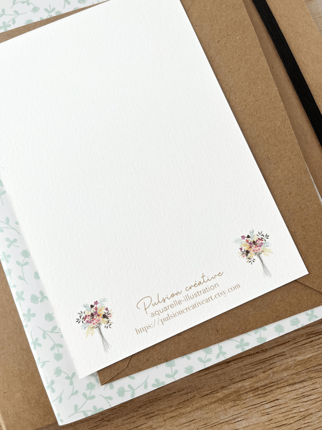 Carte postale aquarelle - Félicitations