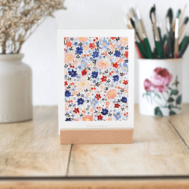 Porte photo/carte-postale en bois
